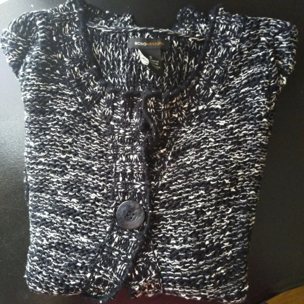 Black and white BCBGMAXAZRIA Cardigan